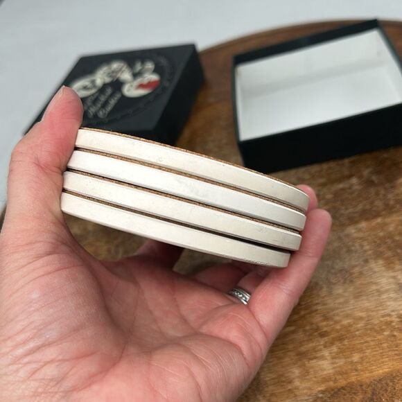 Cocktails Coasters Chickens Set of 4 in Box Absorbant - Picture 10 of 15